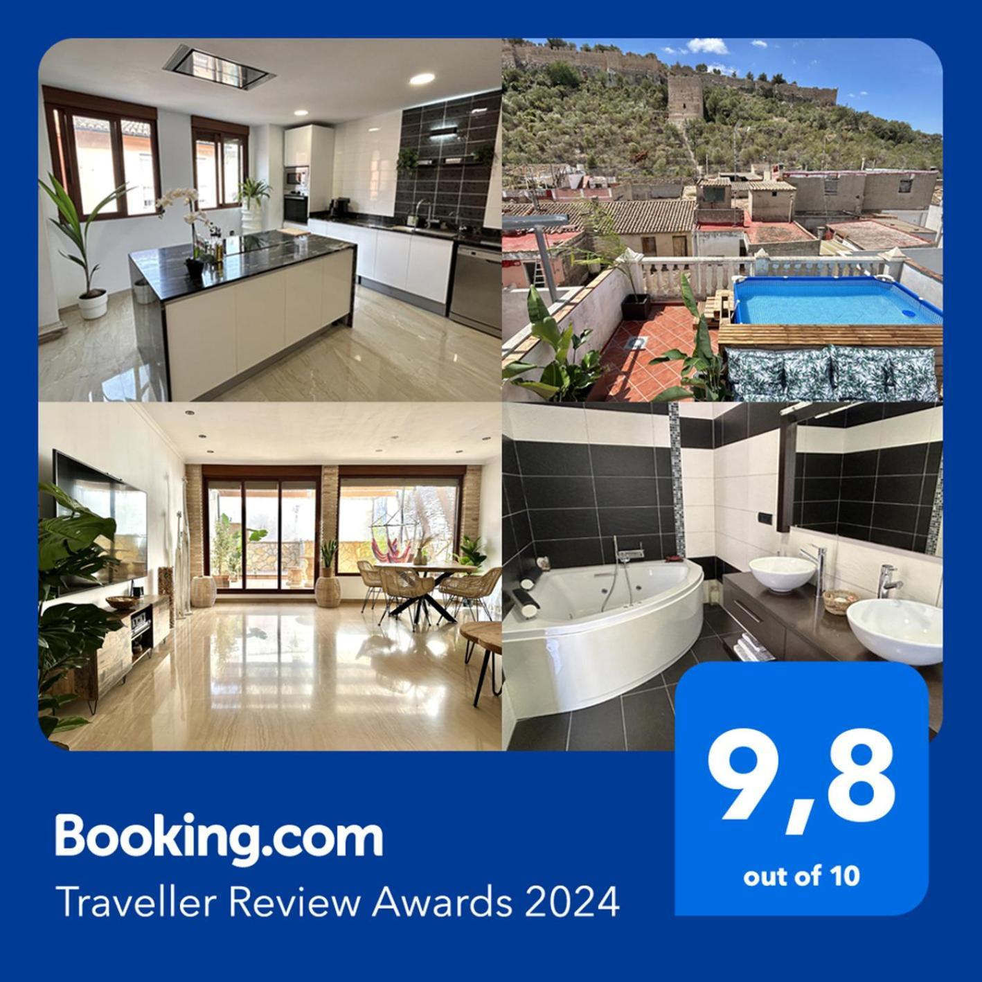 Casa Con Jacuzzi Y Piscina Con Vistas Al Castillo Corbera de Alcira Exterior foto
